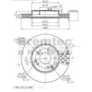 Bremtec Euro-Line GeoZinc Coated Brake Rotor - BDR8520EL