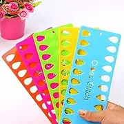 TCOTBE 5 Pack Embroidery Floss Organizer, Cross Stitch Thread Holder, 20 Positions Craft Storage Tool for Cotton Thread, DIY Sewing Accessory - Multicolor