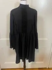 Boohoo Ladies Size 16 Boho Crochet Detail Wide Sleeve Top New With Tags