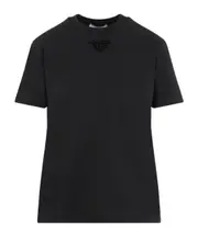 Prada Short-Sleeved Crewneck T-Shirt S,M smoky grey