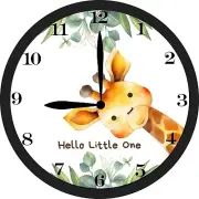 Personalized Clock - Giraffe Clock, Kids Room, Nursery