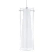 Eglo Pinto Frosted & Clear Glass Pendant Light