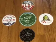 (5) Fly Fishing Decals Ross Reels Abel Reel SA Fly Line Etc