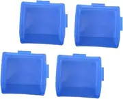 jojofuny 4pcs Stackable Parts Organizer Storage Bins Lightweight Tool Storage Boxes for Overhead Warehouse Racks Convenient for Home and Vehicle Maintenance Blue