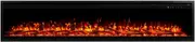 Modaliving Harmony Series 1500W Wall Mounted Electric Fireplace with Crackling Sound, 3D Flame, 13-Colour Ember Bed, Smartphone & Voice Control (72 inch)