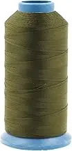 Mandala Crafts Bonded Nylon Thread Olive Green Heavy Duty Sewing Threads - 1500 YDs Size 69 210D T70 Tex 70 Thread for Leather Jeans Weaving Outdoor Marine Upholstery Threads