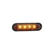Narva LED Front End Amber Lamp With Stainless Steel Cover 10-30 Volt 90824Bl