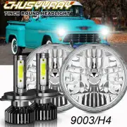 LED Headlight Round HI/LO Sealed Beam for Chevy Pickup Truck 3100 2x 7" Inch