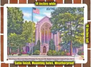 METAL SIGN - Pennsylvania Postcard - Washington Memorial Chapel Founded By The