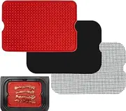 Air Fryer Liner Accessories for Ninja Foodi XL Smart FG551 6-in-1 Indoor Grill, Reusable Heat Resistant Mat for Air Fryer, Ninja Foodi Accessories, Easy Clean Replacement for Parchment Paper