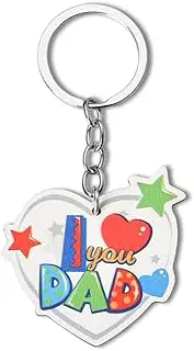 [YangQian] Father Day Gifts for Dads Birthday Gifts for Daddy Father Gifts for Dads I Love You Dad Keychain from Daughter Son Dad Gift Engraved