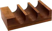 FytStycale Wood Sushi Tacos Halter Sushi Handroll Holder Easy to Clean Novelry Exhibition Stands for Food, The Party Accessories Home, Deep Brown