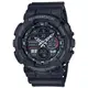 【CASIO】G-SHOCK 音樂跨時代復古設計雙顯錶-霧黑(GA-140-1A1)