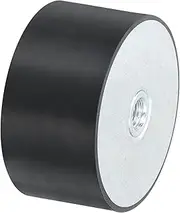 uxcell 75 x 40mm M12 Female Thread Rubber Mounts, Vibration Isolator, Replaces Anti Vibration Pads Flat Silent Block Base Block