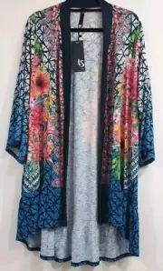 Taking Shape Waikiki Embellished Kimono Size M NWT