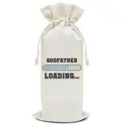 Burlap Wine Bags Godfather Gifts Wine Gift Bag Godfather Proposal Gifts for M...