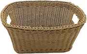 Alipis 1 Pc Rattan Storage Basket Belly Basket Laundry Hamper Clothes Hamper Wicker Storage Basket Pantry Baskets Wicker Basket Woven Storage Basket Wicker Woven Basket Plastic Toy Shelf