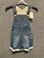 Mini Boden Denim Short Dungarees Age 6-7 Years TD026 MM 07
