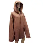Fenty Puma By Rihanna Womens Hoodie With Side Lacing, Friar Brown, M