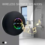 Bluetooth Speaker RGB Light Waterproof Bathroom Audio Wireless Shower Speakers