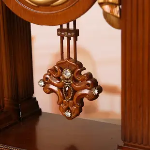 麗盛歐式大號復古客廳裝飾座鐘家居擺件靜音機芯擺鐘時尚仿古座鐘