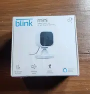 NEW Blink Mini Compact Indoor Plug-in Smart Security Camera HD Motion Detection