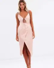 BEC & BRIDGE MINERAL MAGIC DRESS BLUSH COLOUR SZ 12 BNWT FREE POST (H73)