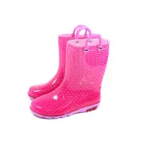 在飛比找森森購物網優惠-TWO BOSS 雨鞋 粉色 童鞋 點點 中童 8806C 