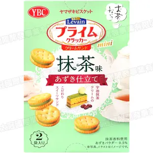 YBC 夾心餅乾-抹茶紅豆風味 56g