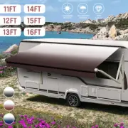 RV Awning Fabric Replacement Shading Roll Out Vinyl Suit Camper Caravan 11-16FT