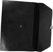 HOODANCOS Leather Document File Folder A4 Lightweight Compact Storage Bag for Tax Bills Office Papers
