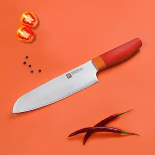 【ZWILLING 德國雙人】Now S日式主廚三德刀18cm+磨刀器