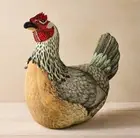 John Derian for Target Beaded Chicken Shaped Thanksgiving Plush Pillow 14” X 13”