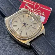 Omega Seamaster Watch Quartz cal. 1360 Date Vintage Gold 596.0011 NOS Hang Tag