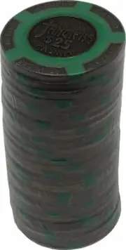 Poker Chips (25) $25 Tangiers 16 gram Brass insert Clay Composite *