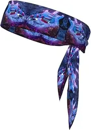 [DRTGEDS] Nice Guitar Sports Bandanas Double-Sided Headscarf Adjustable Athletic Headband