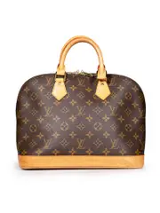 Vintage 1997 Brown Monogram Alma GM