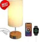 Small Bedside Lamps - 3 Level Dimmable Touch Control Nightstand Lamps with Dual