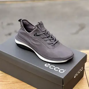 ECCO ST.360愛步休閑鞋男 真皮復古運動鞋  821304 821344