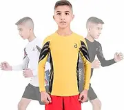 [2BOLD] Rash Guard for Boys and Girls Kids Compression Shirt UPF 50+ Athletic Boys Swim Shirt MMA BJJ Jiu-Jitsu Rash Guard