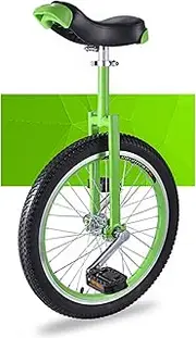 Adjustable Kids Unicycle 20 Inch Balance Exercise Fun Bike Cycle Fitness, for Children from 13-18 Years Old, Comfortable Seat & Skidproof Wheel Durable TDF