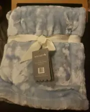 Mon Lapin Velvet Baby Blanket Blue 30"x40" Nothing Softer!