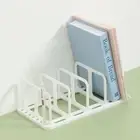 Display Desktop Bookends Plastic Divider Book Stand Desk Bookshelf Bookshelf