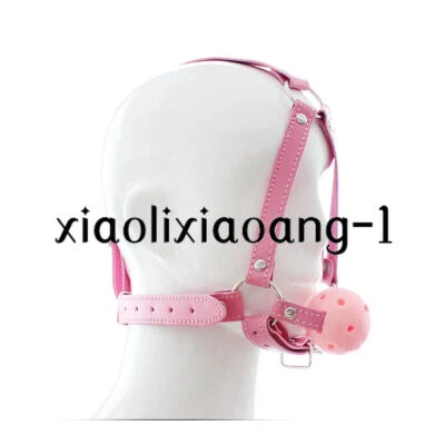 Shackle Binding Harness Strap Head Belts Hollow Mouth Gag Ball Fetish Slaves