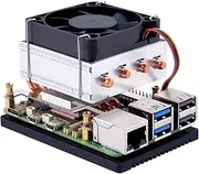 GeeekPi Low-Profile ICE Tower for Raspberry Pi 5 Cooler, for Raspberry Pi 5 Cooling Fan with Heatsink