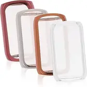 4Pcs Delicate TPU Watch Covers Protective Screen Cases for Scratch Durable Transparent Colors Full Access to Buttons and Ports