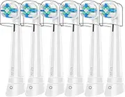 Replacement Heads Compatible with Oral B iO Toothbrush, for Oral B iO 2/3/4/5/6/7/8/9/10 Series Electric Toothbrushes, Medium Softness for Protect Teeth and Gums, 6 Pack, White
