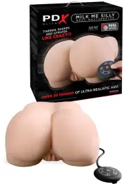 PDX Milk Me Silly 16.3" Twerking & Vibrating Booty Masturbator with Remote Control