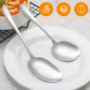 2pcs Big Spoon Dinner Spoon Serving Spoons Kitchen Scoops Rice Spoons