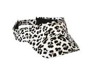 ✪ Leopard print fashion empty top hat-white - White